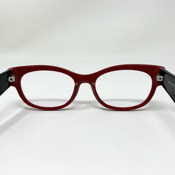 PRADA VPR13Q Eyeglasses in color SMN 1O1 Eyeglasses Frames Italy Red Black 52 mm - Picture 6 of 14